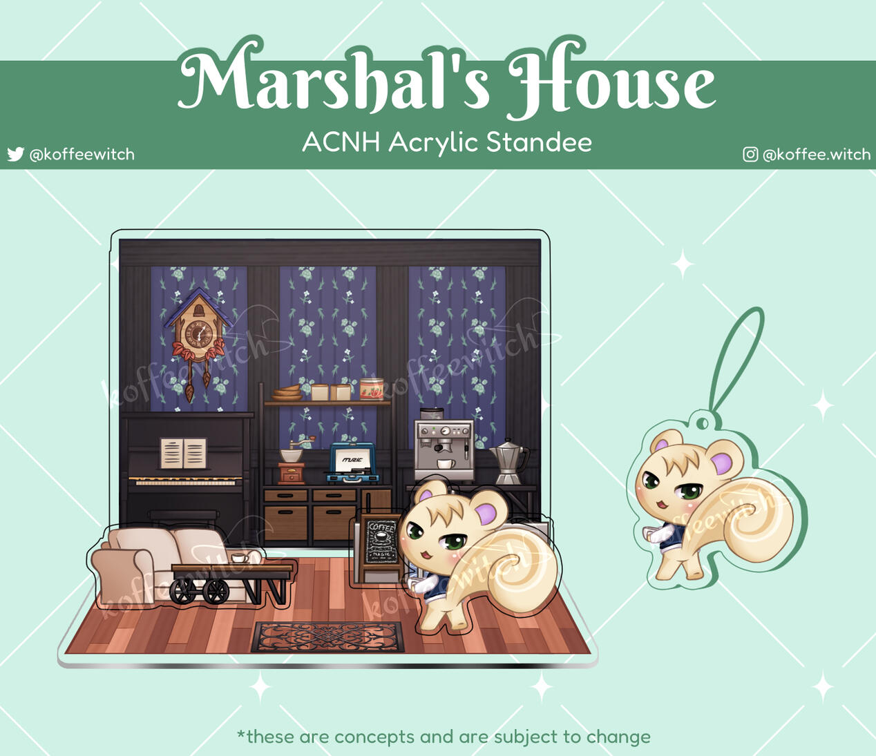 ACNH Marshal's House Acrylic Standee