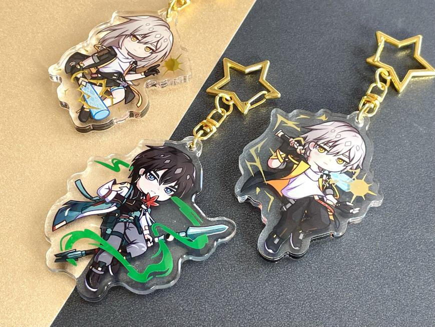 Honkai Star Rail Colour Foil Keychains