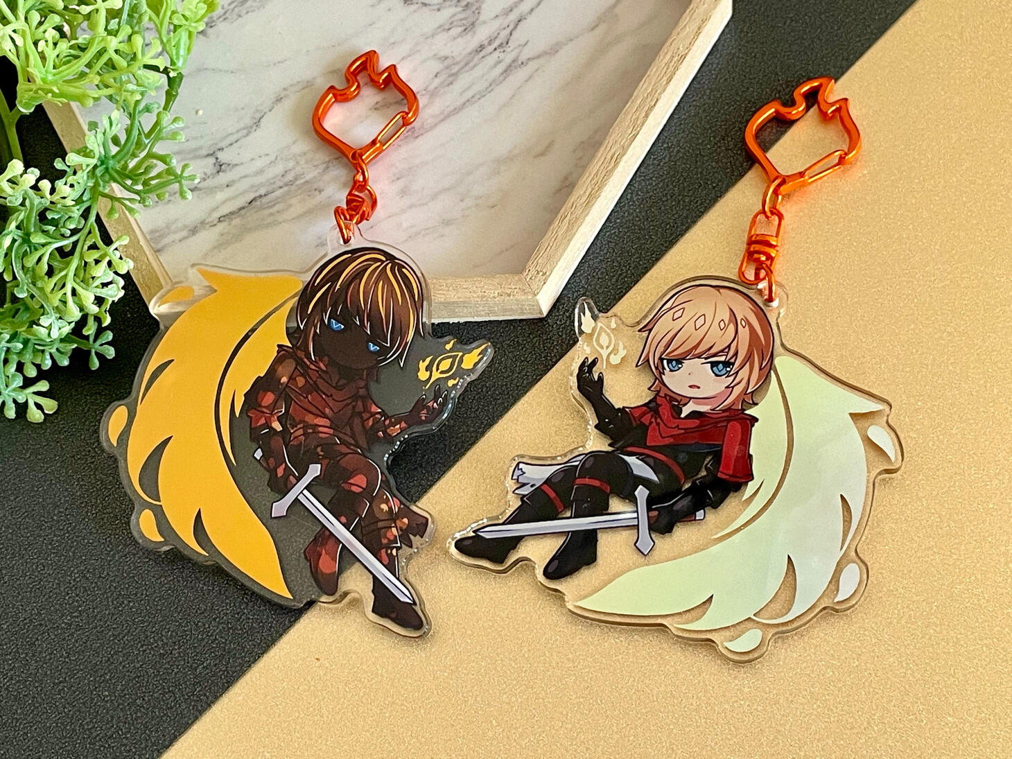 FFXVI Joshua Holo Foil Keychain