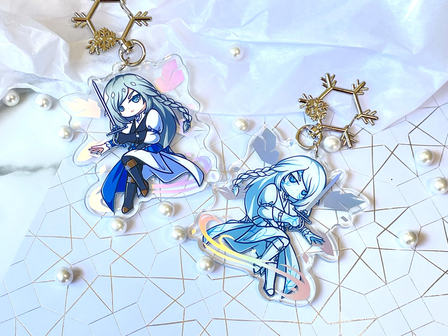 FFXVI Jill Holo Foil Keychain